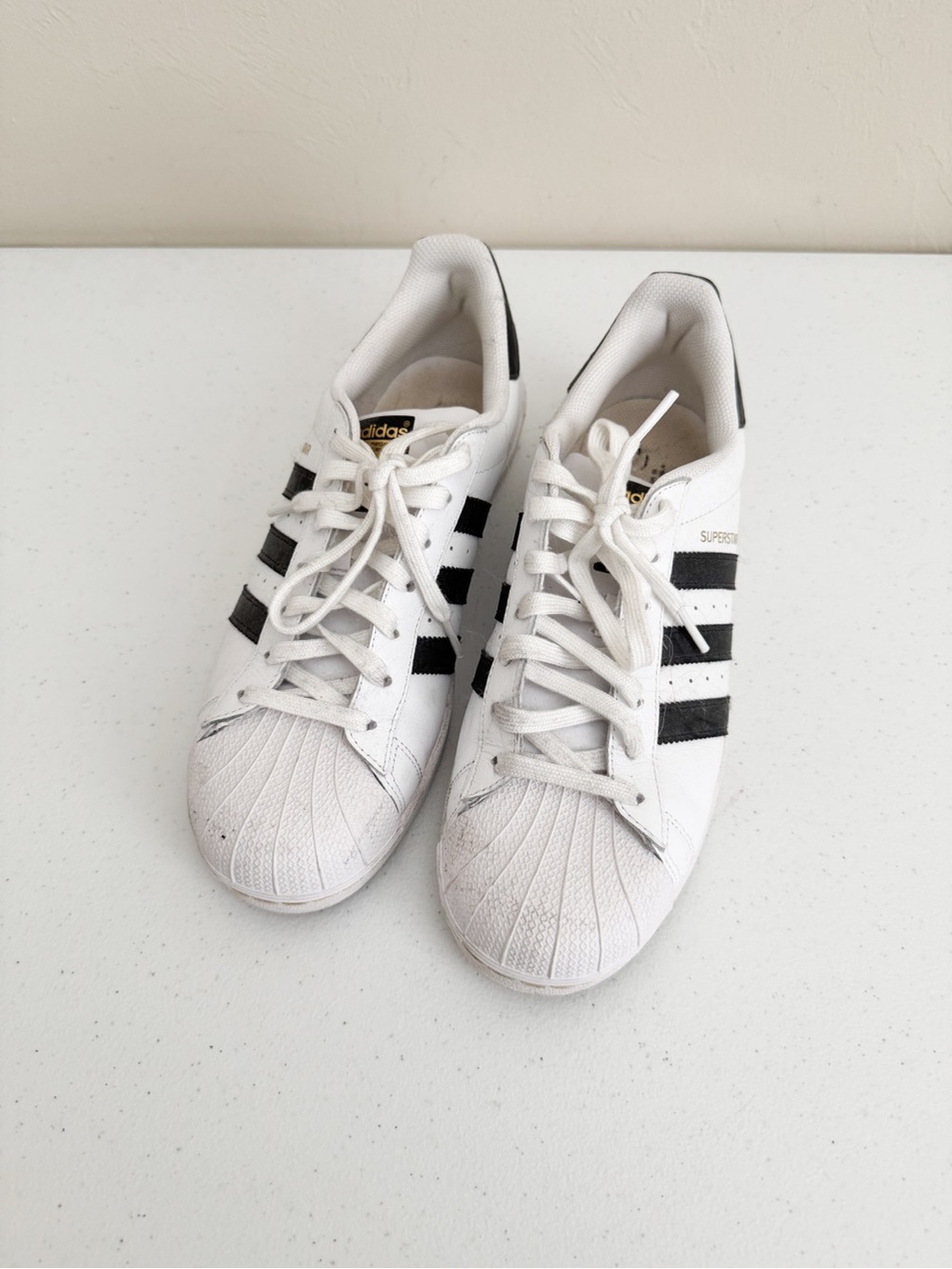 Adidas White & Black Superstar Sneakers Classic
